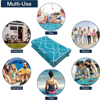 Tapis d'extérieur en polypropylène personnalisés (motif/logo/taille) – Tapis de camping et de patio sur mesure pour VR