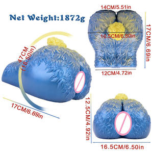 GEEBA Fantasy Schapen Dierlijk Lichaam Mannelijke Masturbator Zak Pussy Zachte <span class=keywords><strong>Vagina</strong></span> Kunstvagina voor Mannen Masturbatie Seks Speelgoed - Product Image 6