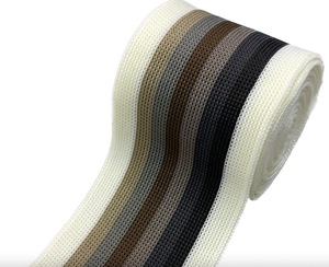 Accessoires de vêtements d'usine OEM : Bande <span class=keywords><strong>élastique</strong></span> tricotée multicolore, sangle à rayures, certifiée Oeko-Tex pour garnitures de vêtements et pantalons - Product Image 1