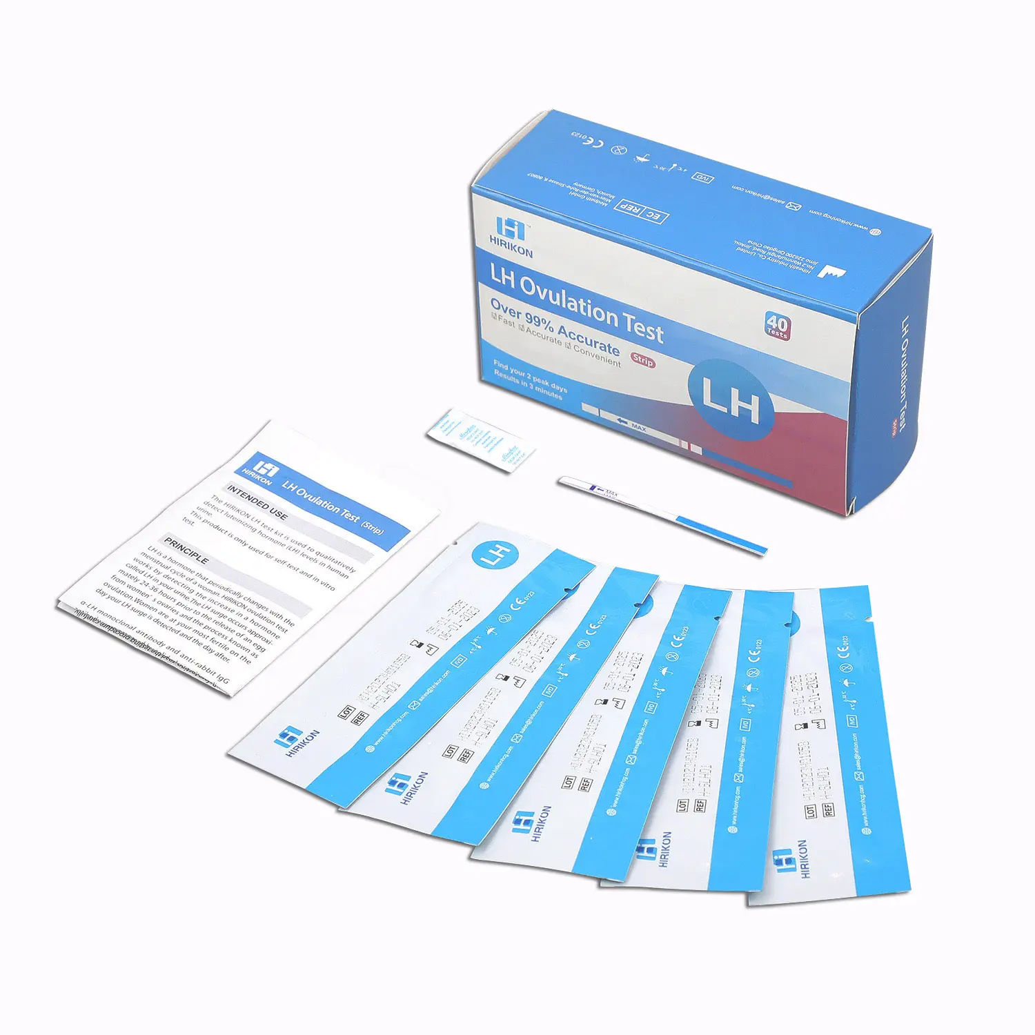 Kits de prueba de embarazo HCG de alta sensibilidad y alta calidad, prueba intermedia para mujeres