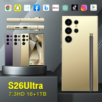 Teléfono Inteligente S26 Ultra de 7.3 Pulgadas, 16GB+1TB, 5G, Desbloqueado, con GPS, Navegación, Accesorios de Regalo Incluidos, Precio al por Mayor