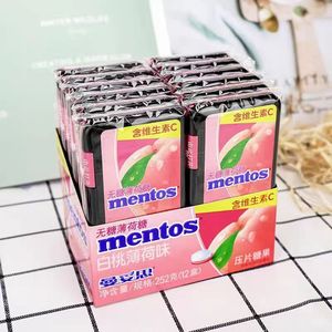 Caramelos de Menta Sin Azúcar, Refrescantes y Duraderos, Bocadillo para la Oficina o el Tiempo Libre, Caramelos en Tabletas en Caja Portátil con Múltiples Sabores - Product Image 3