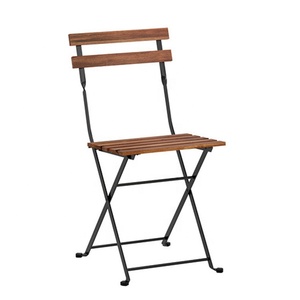 <span class=keywords><strong>Chaise</strong></span> pliante portable <span class=keywords><strong>en</strong></span> métal style bistrot avec lattes <span class=keywords><strong>en</strong></span> <span class=keywords><strong>bois</strong></span> <span class=keywords><strong>d</strong></span>'<span class=keywords><strong>acacia</strong></span> pour jardin, balcon, terrasse, café <span class=keywords><strong>en</strong></span> extérieur - Product Image 6