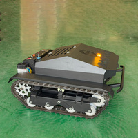 Tondeuse robotisée à chenilles en caoutchouc de 900 mm, à essence, pour terrains inclinés à 45 degrés