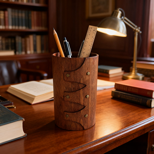 <span class=keywords><strong>Porte</strong></span>-stylo et <span class=keywords><strong>porte</strong></span>-<span class=keywords><strong>crayon</strong></span> <span class=keywords><strong>en</strong></span> <span class=keywords><strong>bois</strong></span> multifonctionnel Organisateur de bureau Accessoires Papeterie Cadeau pour l'organisation - Product Image 2