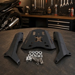 Porte-bagages arrière en aluminium CNC pour moto, support de coffre supérieur pour <span class=keywords><strong>BMW</strong></span> F900R F900XR, noir - Product Image 3