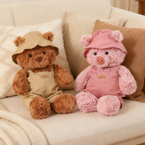 <span class=keywords><strong>Orsetto</strong></span> di peluche OEM/ODM con tuta - Colori e fantasie personalizzabili, <span class=keywords><strong>orsetto</strong></span> di peluche personalizzato con cappello a secchiello per regali - Product Image 2