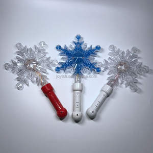 Offre Spéciale fille princesse amour Led clignotant magique flocon de neige baguettes allument bâtons lumineux flocon de neige baguette jouets pour enfants cadeau de noël - Product Image 2