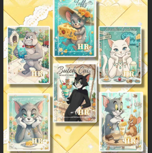 DL <span class=keywords><strong>Tom</strong></span> y <span class=keywords><strong>Jerry</strong></span> Caja Sorpresa Misteriosa con Pegatinas Despegables, Tarjetas Coleccionables, Papelería Infantil, Regalo, Nostalgia, Paquete de Diversión para Scrapbooking - Product Image 4