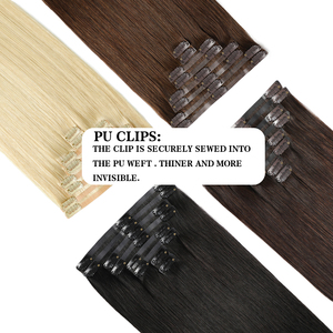 Offres Spéciales 100% réel Remy sans couture Clip-In Extensions de cheveux cuticule aligné vague de corps en gros cheveux humains Clip-in Extension de cheveux - Product Image 4