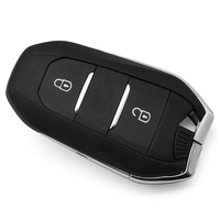 Coque de clé de voiture de remplacement à 2 boutons HU83 avec lame non coupée pour entrée sans clé IM3A, télécommande de véhicule