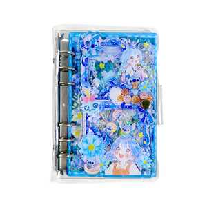 Álbum de Ahorros Acrílico con Diseño de Cara Llorona, Estilo Caricatura, Bonito y de Alta Calidad, Porta Tarjetas Rectangular con Hojas Sueltas A6 - Product Image 5