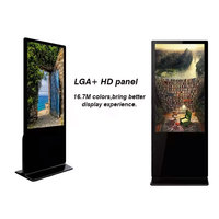 Kiosque vertical debout de plancher interactif futé d'affichage à LED de 55 pouces avec l'écran tactile pour le signage de Digital de file d'attente d'hôpital