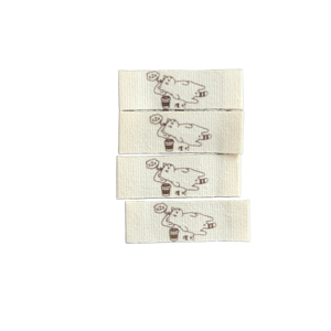 Custom Brand <b>Name</b> Non-Woven No Fold Stitch <b>Labels</b> Tags for Clothes Bags Shoes-Washable - Product Image 1