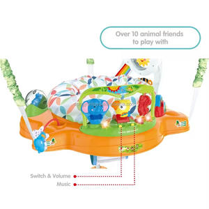 Vente en gros de haute qualité happy jungle musical pull réglable pour bébé <span class=keywords><strong>Jumperoo</strong></span> Bouncer Centre d'activités pour nouveau-nés - Product Image 6