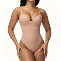 Body sculptant intégral sans couture pour femme, haute élasticité, bretelles réglables, effet push-up fessier, avec soutien-gorge intégré