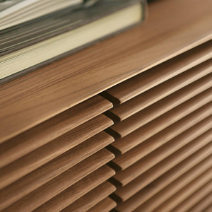 <span class=keywords><strong>Meuble</strong></span> <span class=keywords><strong>TV</strong></span> en noyer noir d'Amérique du Nord, style nordique minimaliste, en bois massif, avec tiroirs, pour salon, en chêne, avec portes battantes créatives - Product Image 3
