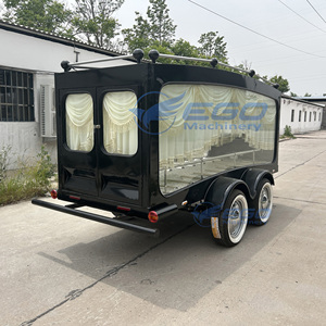Prix d'usine Remorque funéraire noire à bas prix pour transport de cercueil par chariot funéraire et camion - Product Image 3