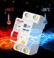 Disjoncteur différentiel Delixi DZ47sLEs à faible volume pour distribution d'énergie domestique, type 2P/3P 32A, Chine