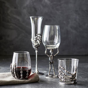 Vente chaude Verre À Vin En Métal Squelette Main Verres À Boire Ensemble pour <span class=keywords><strong>La</strong></span> Famille Halloween Party - Product Image 2