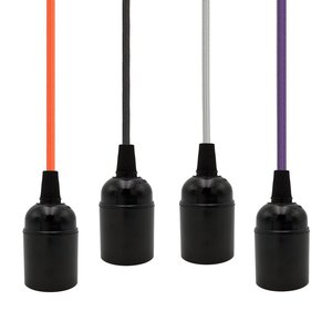Câble textile en cuivre toronné à 2 conducteurs 0,75 mm², fil recouvert de tissu décoratif, isolation en PVC 300V pour suspension luminaire - Product Image 3