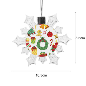 Topjlh Thăng Hoa Khoảng Trống Ảnh Trang Trí Giáng Sinh Cây Treo Trang Trí DIY Nhựa Ảnh Đồ Trang Trí Trẻ Em Cho Xmas Ngày Valentine - Product Image 2