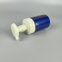 OEM 100/150ml Crème nettoyante cosmétique bleue pour le nettoyage des cils bouteille de mousse de savon liquide en plastique/lotion mousse orange givrée