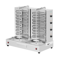 Machine à shawarma à 4 brûleurs chauffants, équipement de grillade pour restaurant, grill à poulet cyro, équipement de barbecue, grill électrique, machine à kebab
