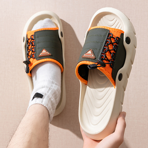 Sandalias Planas de Verano para <span class=keywords><strong>Hombre</strong></span>, Color Sólido, Sandalias de Exterior para <span class=keywords><strong>Hombre</strong></span>, Sandalias de Alta Calidad, Sandalias Personalizadas con Logotipo - Product Image 4