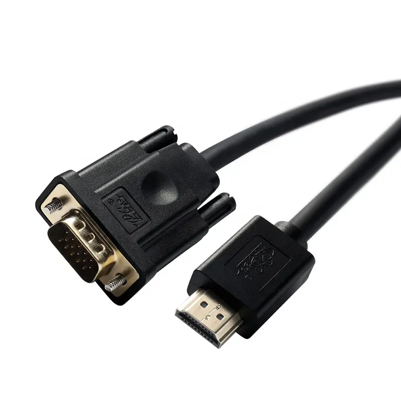 Đầu Vào HDMI Sang Đầu Ra VGA 1920*1080P Cáp Chuyển Đổi HDMI Sang Đầu Đực HDMI Sang VGA VGA HDMI