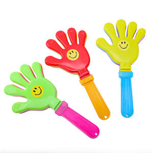 Fans de football en gros applaudissant clapets à main USA Mexique Canada pays drapeau autocollants fabricant bruyant clapets à main en plastique - Product Image 3