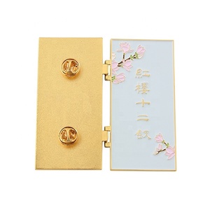 Custom Enamel for Lapel <strong>Pin</strong> Gold Plated <strong>Hinged</strong> Hard Soft Enamel Badge Metal Crafts Good Quality Hard Enamel <strong>Pin</strong> for Clothing Bag - Product Image 4
