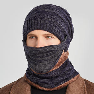 Ensemble bonnet et cache-cou imperméable en acrylique pour <span class=keywords><strong>homme</strong></span>, style européen et américain, avec motif à pois, coupe-vent pour le cyclisme et la plage - Product Image 6