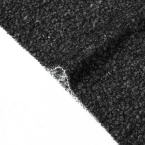 Nouvel arrivage : Tissu en mélange de laine bouclée de haute qualité, gris foncé, idéal pour manteaux, robes et costumes - Product Image 2