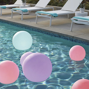Benutzer definierte schwimmende Pool leuchte mit Markenlogo beleuchteter Pool Float <span class=keywords><strong>Globe</strong></span> <span class=keywords><strong>LED</strong></span>-Leucht kasten für Weihnachts ferien Business Event Beschilderung - Product Image 3