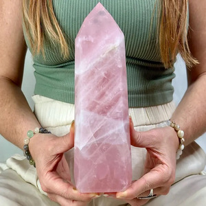 Cristales de Cuarzo Rosa Natural al por Mayor, Varitas Curativas, Gemas y Torres de Cristal para Decoración - Product Image 1