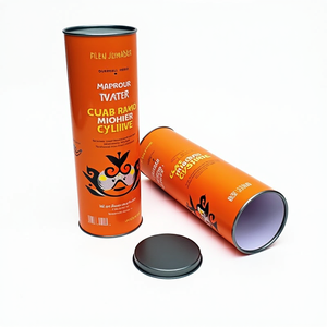 Custom Round Paper Cylinder Container <b>Box</b> Cardboard Tube Shipping Mailing Packaging For Poster Blueprint Artwork Clothes <b>Hat</b> Set - Product Image 3