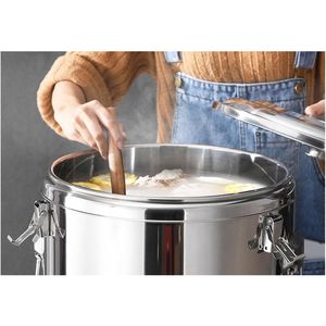 Juego de utensilios de cocina de lujo con olla aislada de acero inoxidable DB 22L con contenedor de sopa y bebidas frías y calientes con doble ASA - Product Image 4