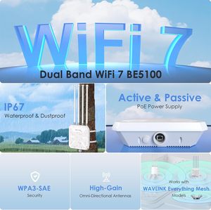 Wavlink <span class=keywords><strong>Wifi</strong></span> 7 be5100 ngoài trời <span class=keywords><strong>Wifi</strong></span> Extender Dual Band tầm xa ngoài trời <span class=keywords><strong>Wifi</strong></span> Repeater điểm truy cập lưới <span class=keywords><strong>Router</strong></span> - Product Image 2