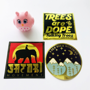 Phong Cách Sang Trọng Không Thấm Nước Lá Vàng Dập Vòng Màu Đen Biểu Tượng Tùy Chỉnh In Ấn Lá Vàng Dán - Product Image 3