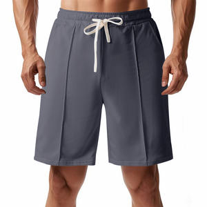 2024 Summer Men's Quick-Dry British Style <b>Shorts</b> Ribbed Texture Casual Sporty <b>Slim</b> <b>Fit</b> Solid Color - Product Image 5