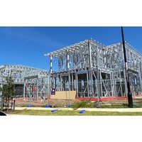 Villa préfabriquée de luxe à 2 étages en acier léger, maison préfabriquée moderne de haute qualité, montage facile pour la construction de villas