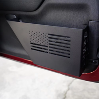 2 pièces, porte avant en métal 2/4 avec compartiments de rangement et poches latérales pour Jeep Wrangler JK