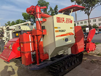 Moissonneuse-batteuse sur chenilles Lovol RG60 pour riz, blé, soja, céréales, avec moteur diesel, boîte de vitesses, semi-automatique, largeur de travail de 2200 mm