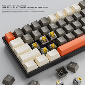 Doppelseitige RGB-Licht emittierende mechanische Gaming-Tastatur mit vollem Schlüssel 78 Tasten Hot Swapable für <span class=keywords><strong>Computer</strong></span> und Laptops - Product Image 3