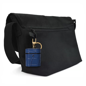<span class=keywords><strong>Custodia</strong></span> in Pelle Portatile Personalizzabile con Logo e Portachiavi, Cover Protettiva Premium per Air-Pods Pro Max - Product Image 6