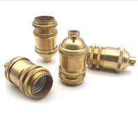 Douille de lampe Edison Vintage en laiton, E26/E27, socle pour ampoules à vis, raccords suspendus industriels rétro, Lustre, fixateur