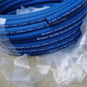 High Quality Flexible DIN EN853 1SN 2SC standard Steel Wire Braided high pressure hydraulic rubber hose