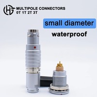 Kompatibel dengan Lemo FGG Plug PHG Free Socket Seri 2T 2-32 Pin IP66/68 Ukuran Kecil Konektor Logam Bundar Sistem Dorong-Tarik Cepat