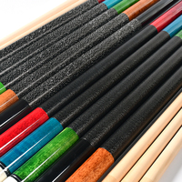 Queue de billard américaine professionnelle en deux parties, 58 pouces, 20 oz, pointe de 12,5 mm, poignée en lin imprimé, queue de snooker TP-C4829-BK